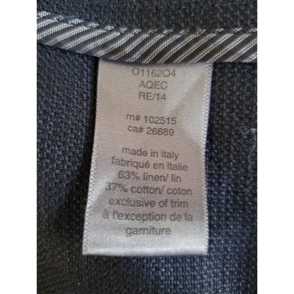 John Varvatos Italy Glossy Navy Blue Double Breasted Officer Blazer jacket 54 44 - Picture 9 of 9